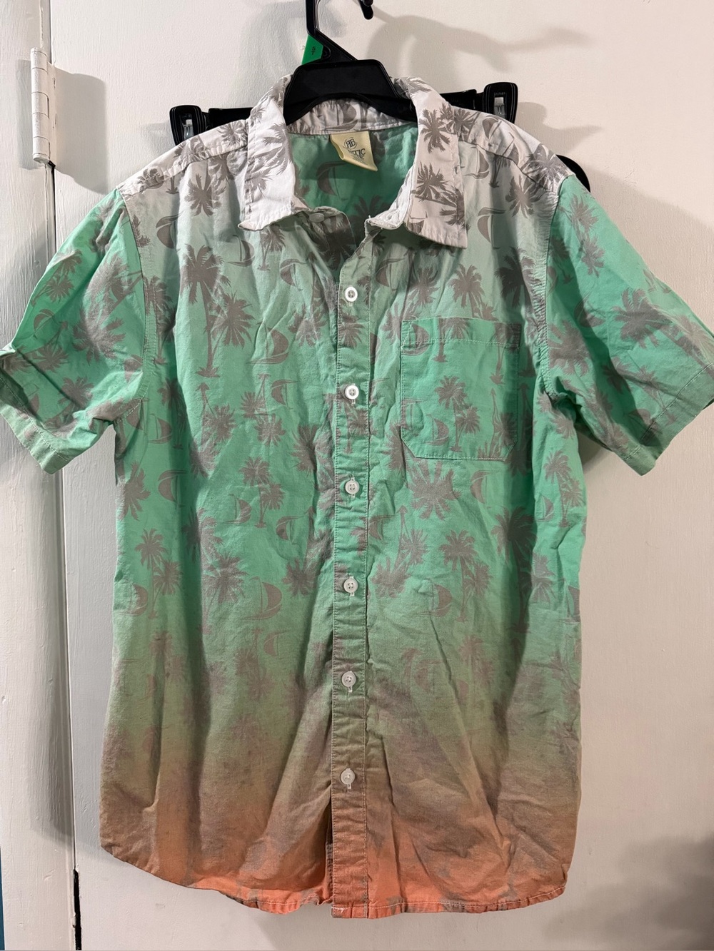 Rustic Blue Large 14/16 Button Down Shirt